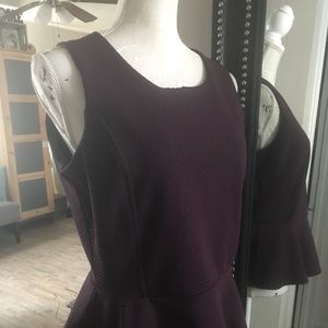 Plum colored Peplum blouse